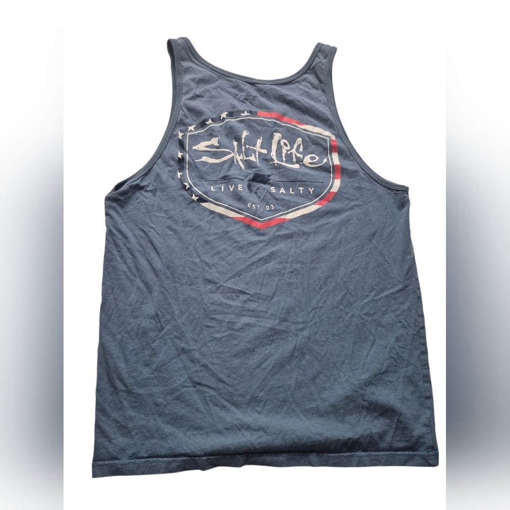 Blue Salt Life Tank Top - Picture 4 of 6